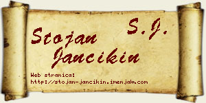 Stojan Jančikin vizit kartica